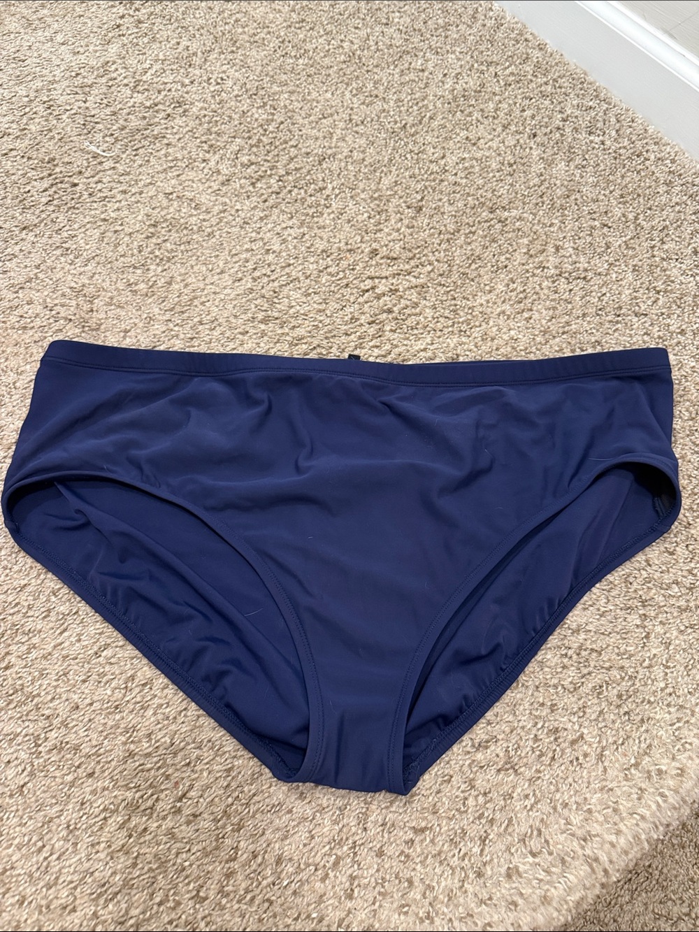 Aqua Green Navy Full Coverage Swim Bikini Bottom